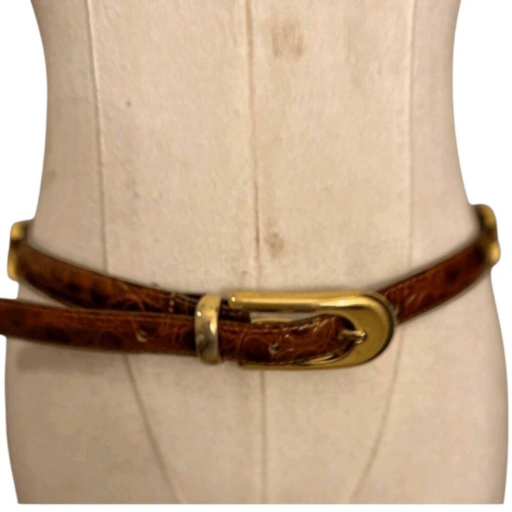 Made In France Leather Alligator Look Belt